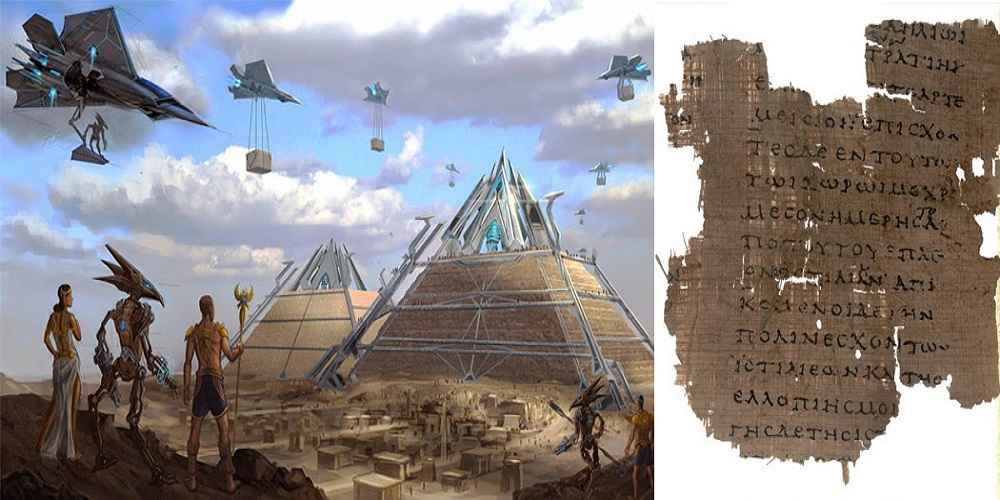 potrivit unui text antic piramidele au fost construite cu masini