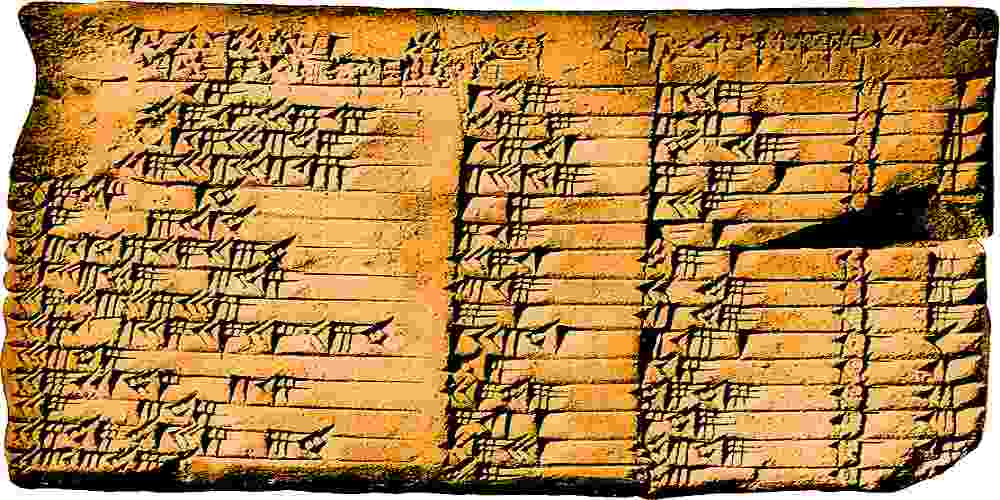 descoperit tabelul trigonometric babilonian