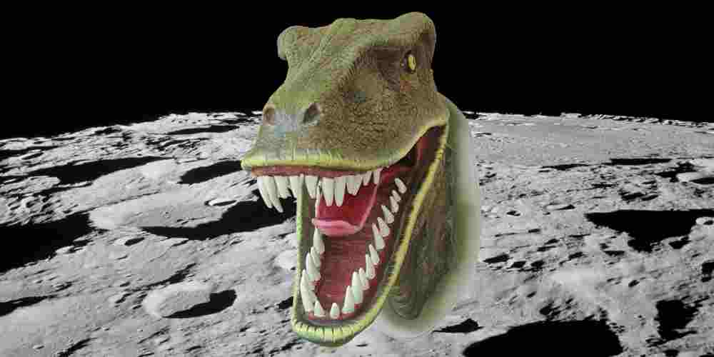 ramasite de dinozaur pe luna