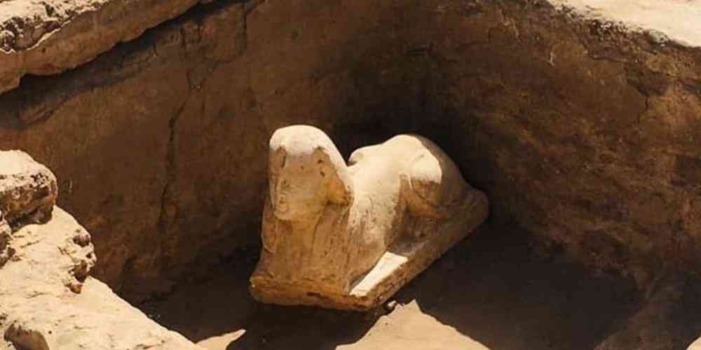 descoperit sfinxul imparatului Claudius in egipt