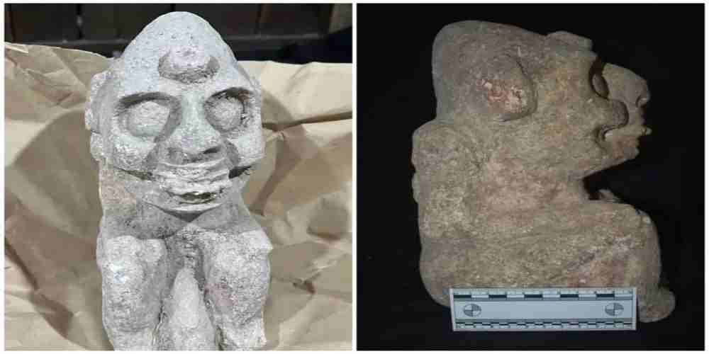 sculptura maya la zeului mortii