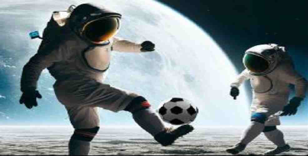 meci de fotbal pe luna